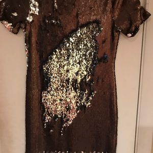 Top shop sequin mini dress